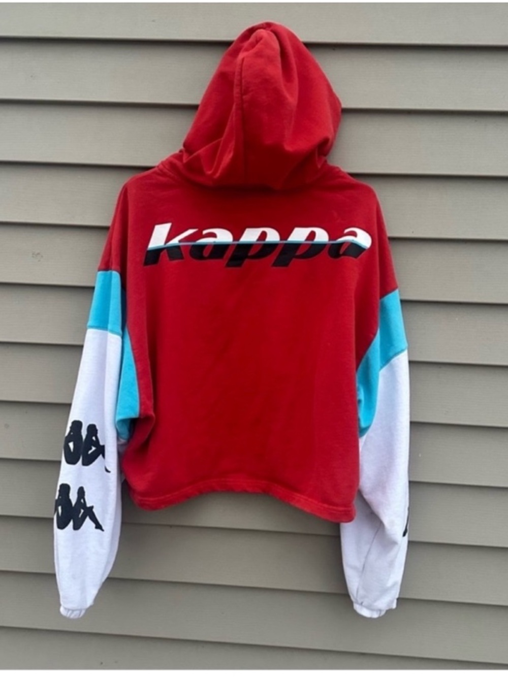 Kappa hoody colorblock sweatshirt Sz medium